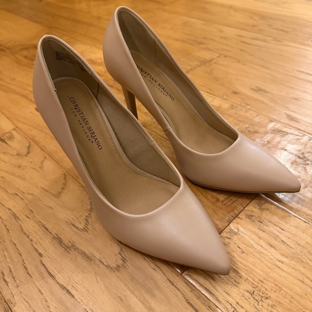 Christian Siriano Women's Size 9 Beige Heels